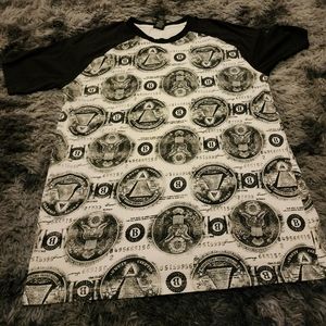 Money print tShirt XXL